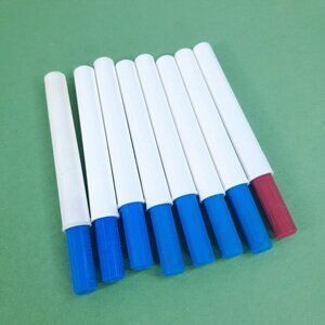 GUM Proxabrush Trav-Ler Tapered traveler brushes set 8 blue red brush Vintage